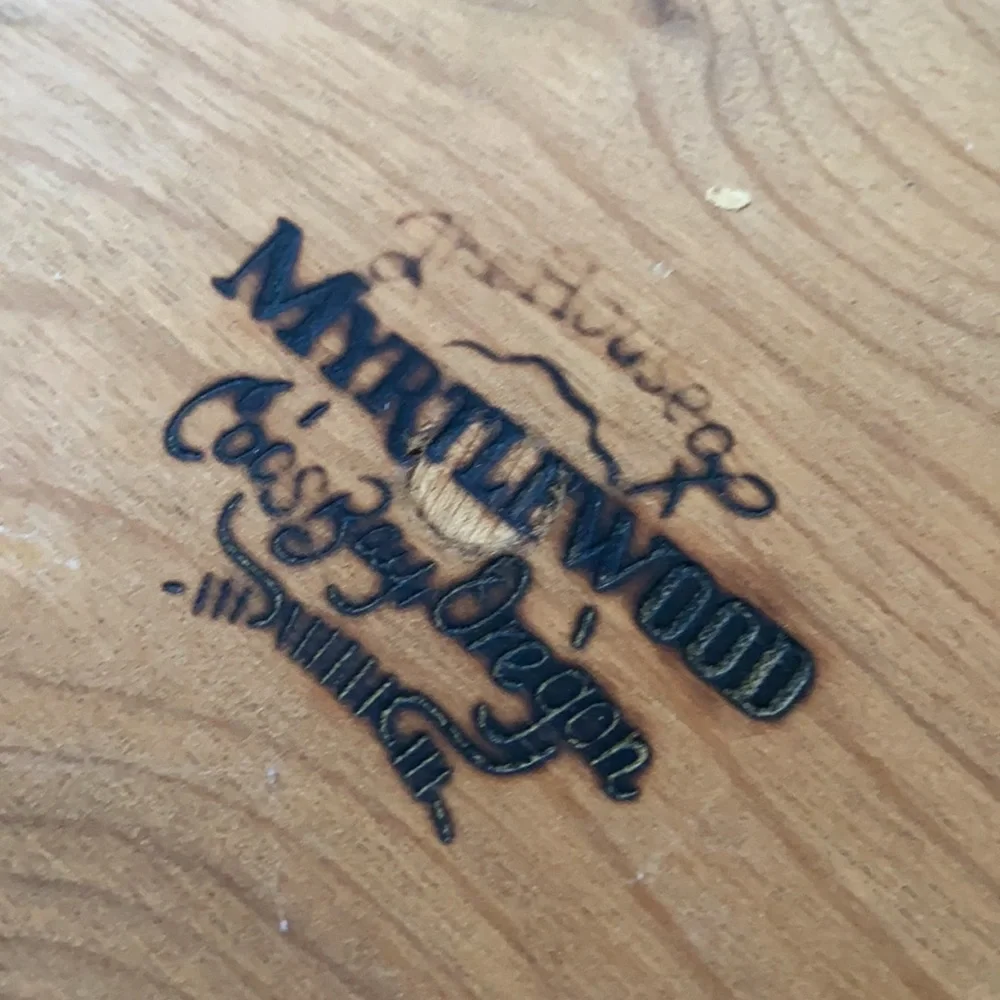 Myrtlewood wooden round tray modern farmhouse decor - Picture 12 of 16